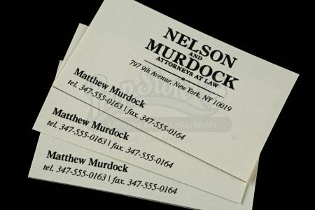 Lot # 1: Matt Murdock's Business Cards - 4