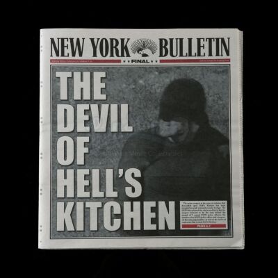 Lot # 47: 'The Devil of Hell's Kitchen' New York Bulletin Newspaper