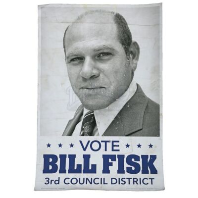 Lot # 57: 'Vote Bill Fisk' Poster