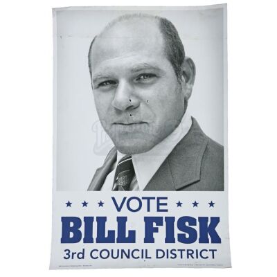 Lot # 76: 'Vote Bill Fisk' Poster