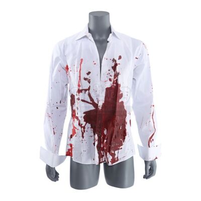 Lot # 107: James Wesley's Bloodied Death Shirt