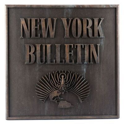 Lot # 128: New York Bulletin Building Sign