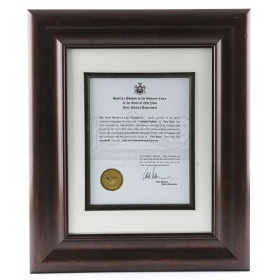 Lot # 211: Franklin 'Foggy' Nelson's Law License
