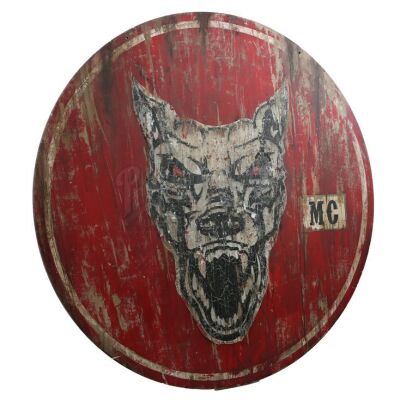 Lot # 259: Round 'Dogs of Hell' Sign