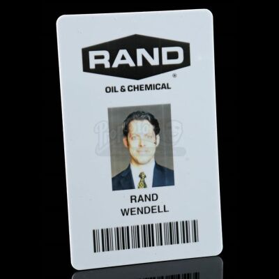 Lot # 868: Wendell Rand's Security Card