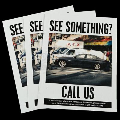 Lot # 874: Three 'See Something? Call Us' Flyers
