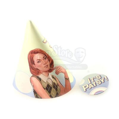 Lot # 4: MARVEL'S JESSICA JONES (TV SERIES) - 'It's Patsy' Birthday Hat and Button