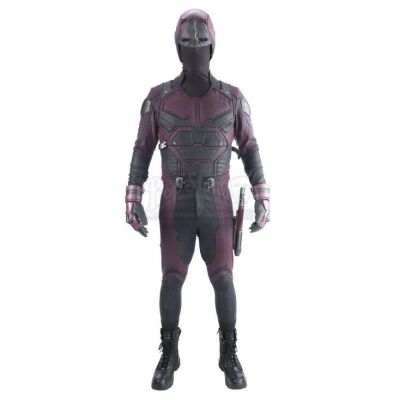 Lot # 172: Marvel's Daredevil (TV Series) - Matt Murdock's Stunt First Iteration Daredevil Costume