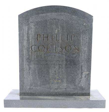 Lot #19 - Marvel's Agents of S.H.I.E.L.D. - Phil Coulson's Tombstone with Mackenzie Family Attachment