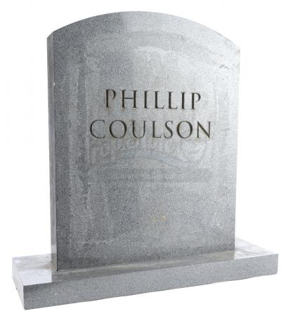 Lot #19 - Marvel's Agents of S.H.I.E.L.D. - Phil Coulson's Tombstone with Mackenzie Family Attachment - 4