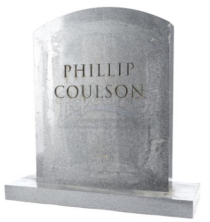 Lot #19 - Marvel's Agents of S.H.I.E.L.D. - Phil Coulson's Tombstone with Mackenzie Family Attachment - 5