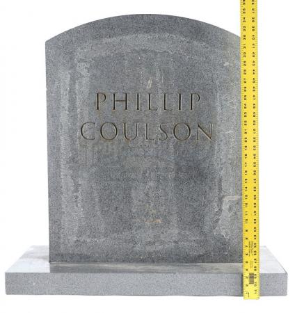 Lot #19 - Marvel's Agents of S.H.I.E.L.D. - Phil Coulson's Tombstone with Mackenzie Family Attachment - 9