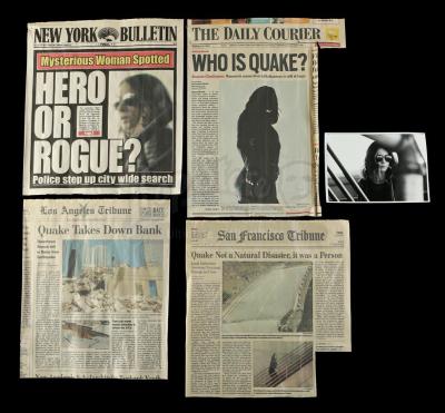 Lot #187 - Marvel's Agents of S.H.I.E.L.D. - Four Articles and a Photo from Phil Coulson's Quake Surveillance Board