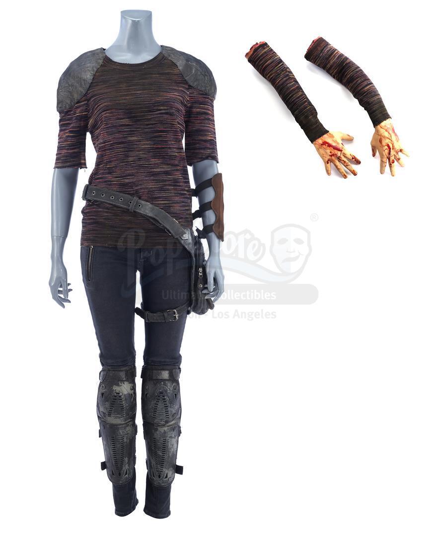 Lot 327 Marvel S Agents Of S H I E L D Elena Yo Yo Rodriguez S Ruby Hale Fight Costume With Severed Arm Stumps Price Estimate 1000 1500